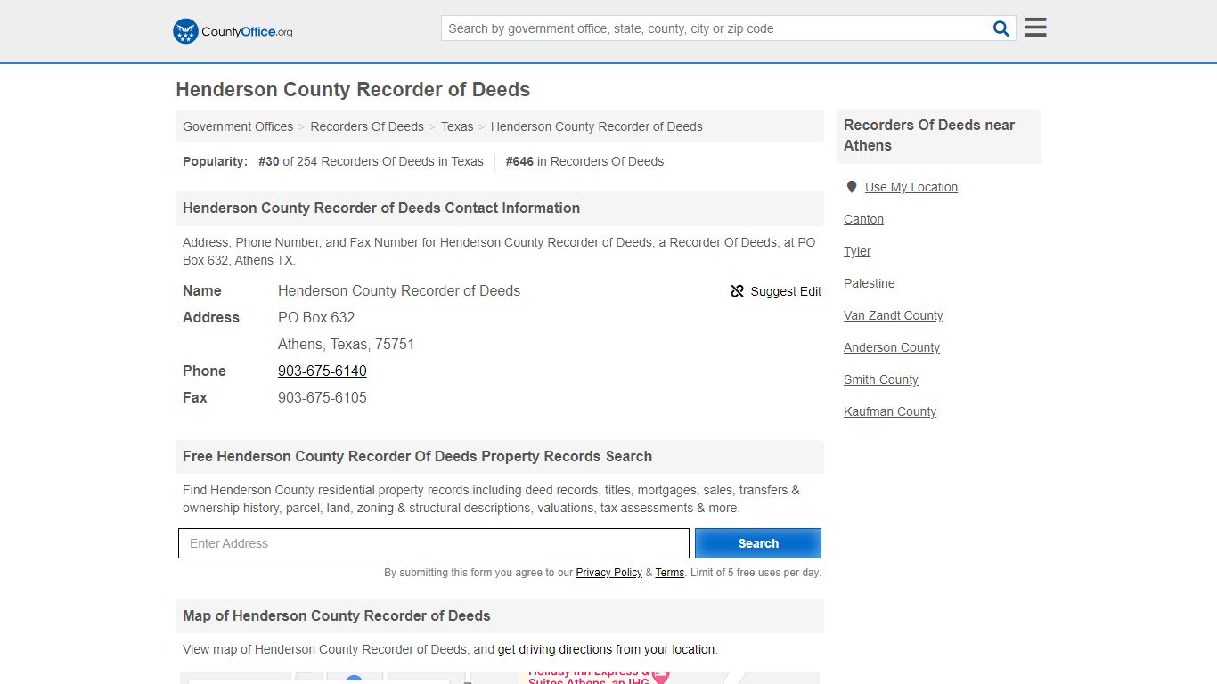 Henderson County Recorder of Deeds